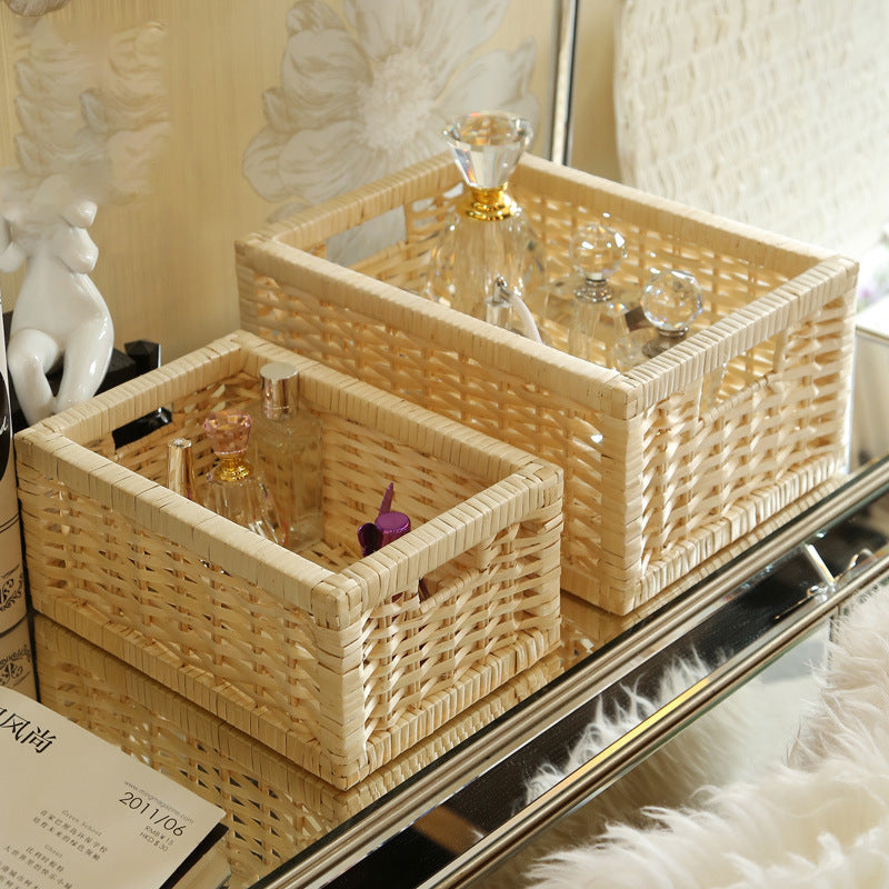 Storage Basket with Decorative Strawberry Fabric | Kelmera