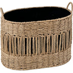Storage Basket with Elegant Fringe Design | Kelmera