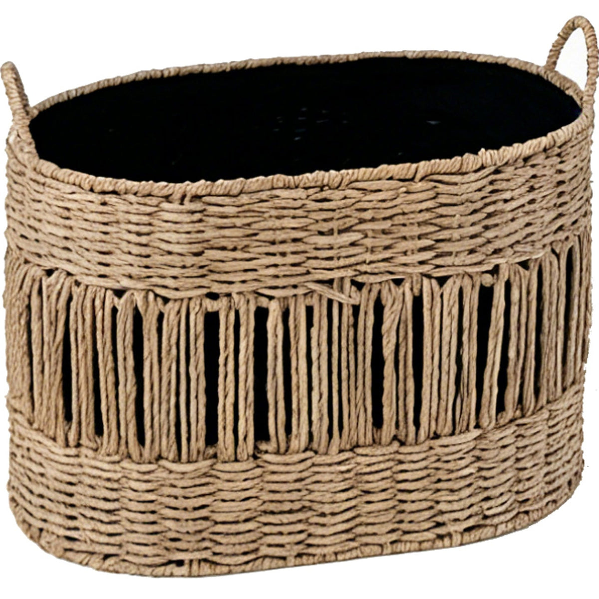 Storage Basket with Elegant Fringe Design | Kelmera