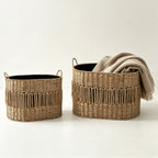 Storage Basket with Elegant Fringe Design | Kelmera