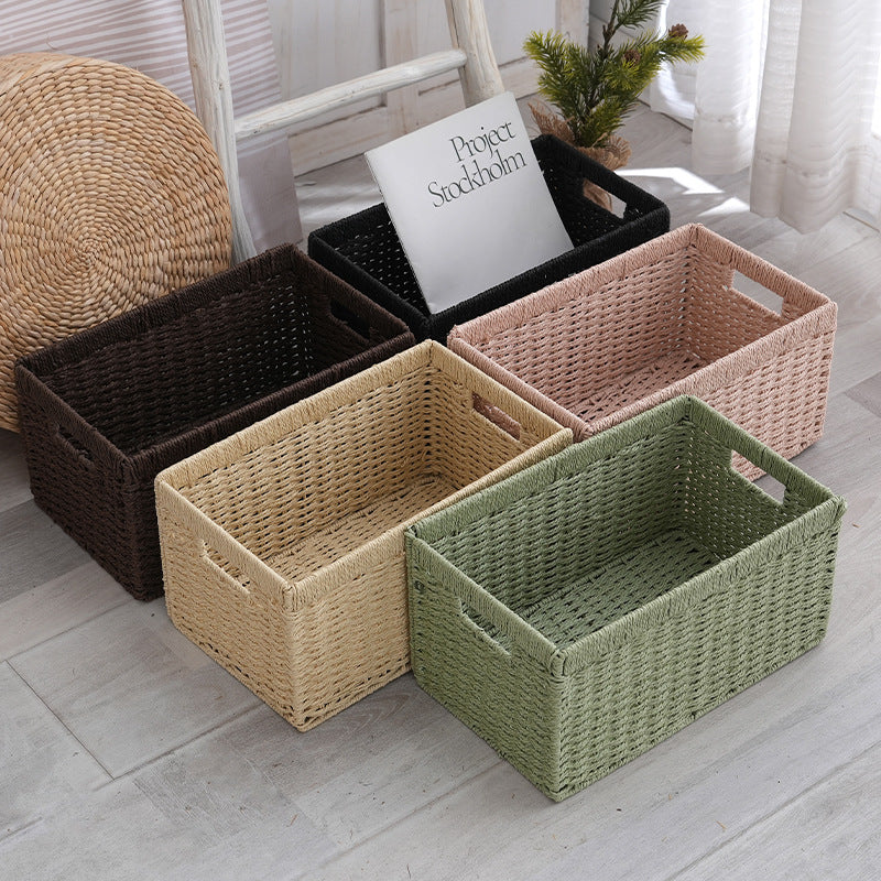 Storage Basket with Handles Handwoven Handcrafted | Kelmera