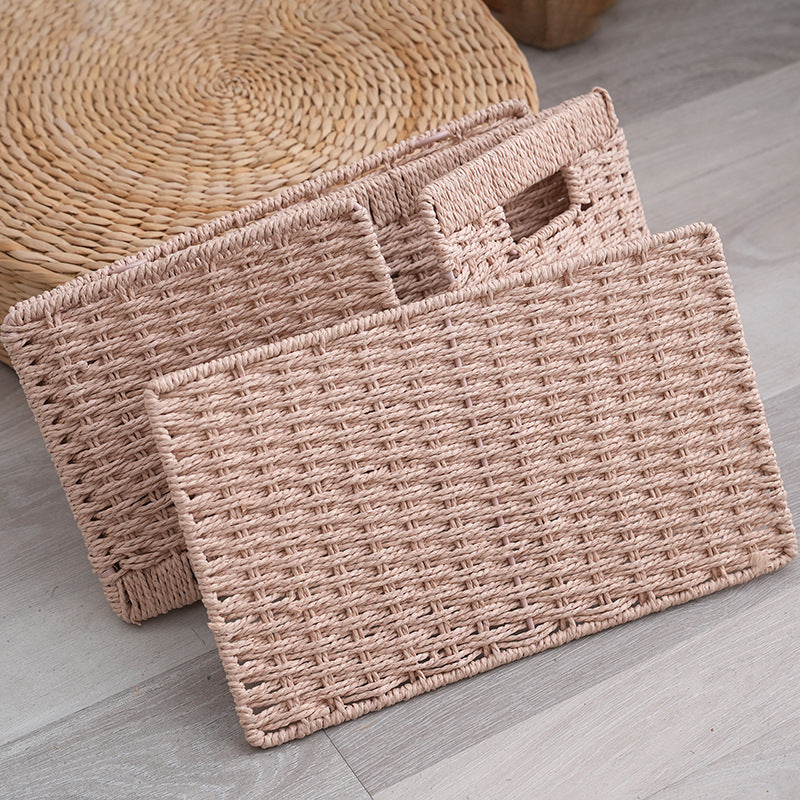 Storage Basket with Handles Handwoven Handcrafted | Kelmera