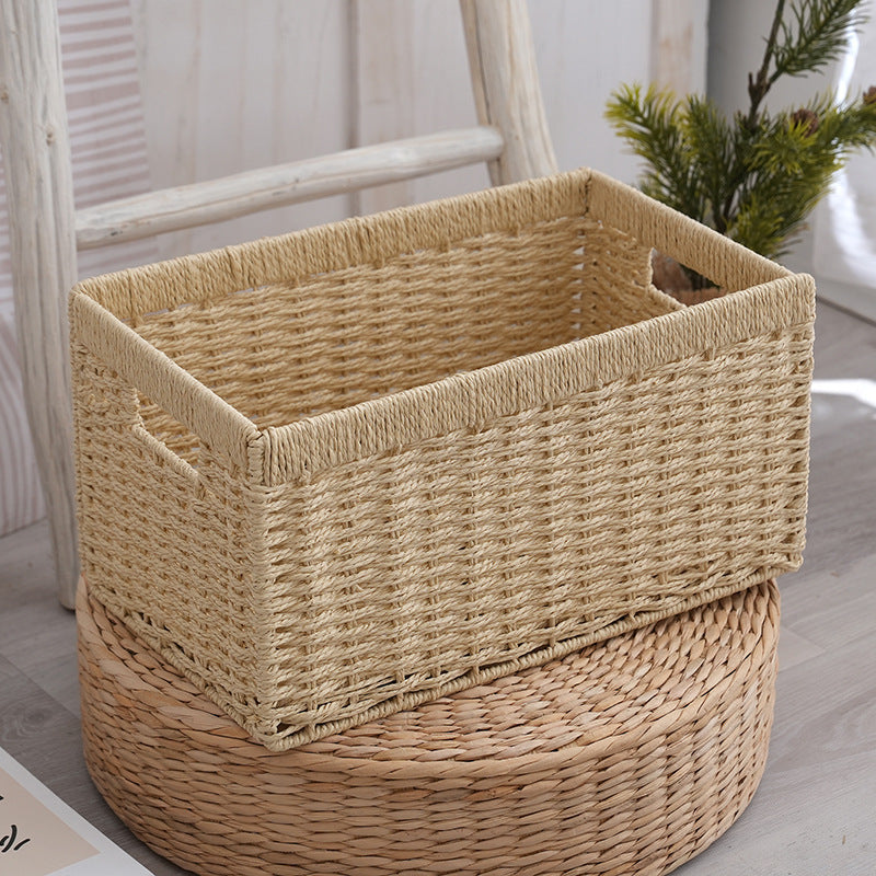 Storage Basket with Handles Handwoven Handcrafted | Kelmera