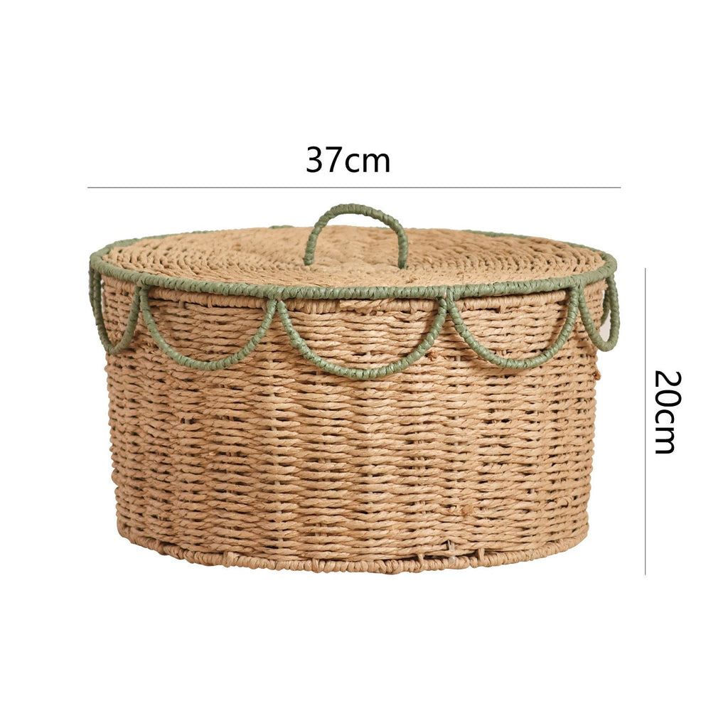Storage Basket with Lid and Handles | Kelmera