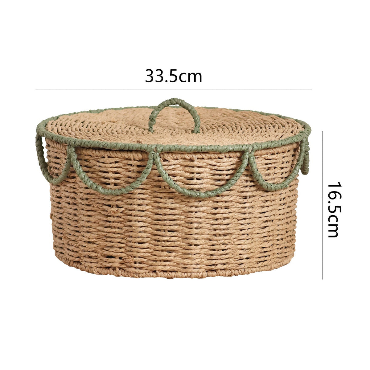 Storage Basket with Lid and Handles | Kelmera