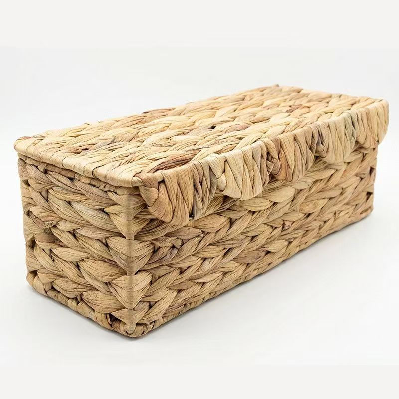 Storage Basket with Lid Khaki | Kelmera