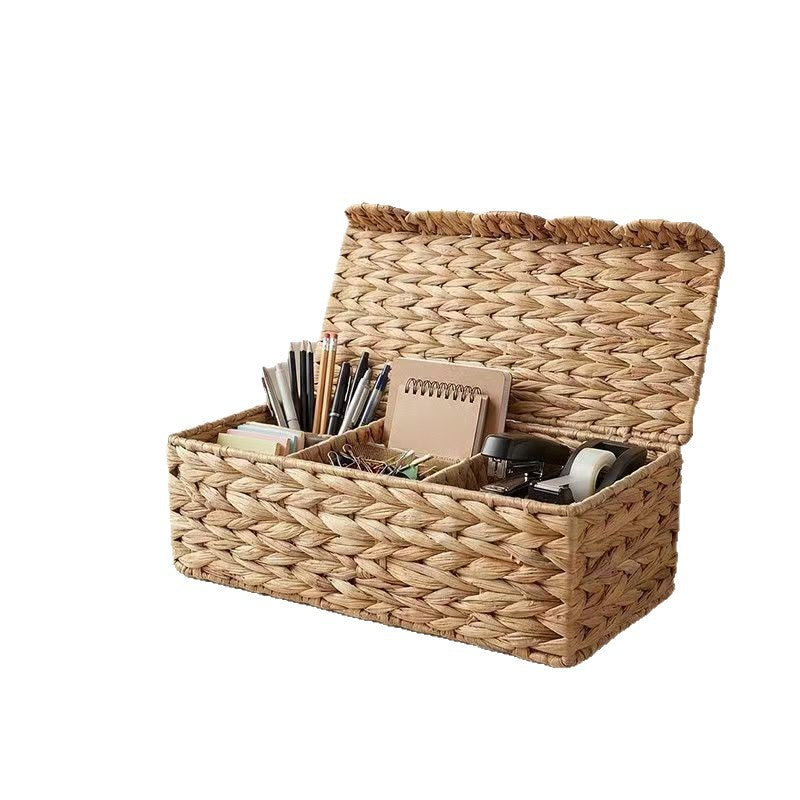 Storage Basket with Lid Khaki | Kelmera