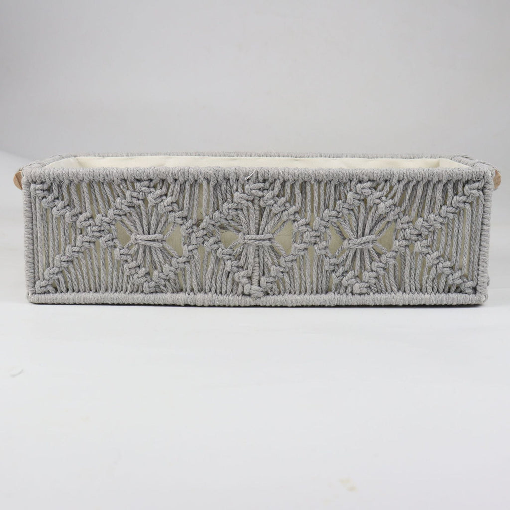 Storage Basket with Macrame Pattern | Kelmera
