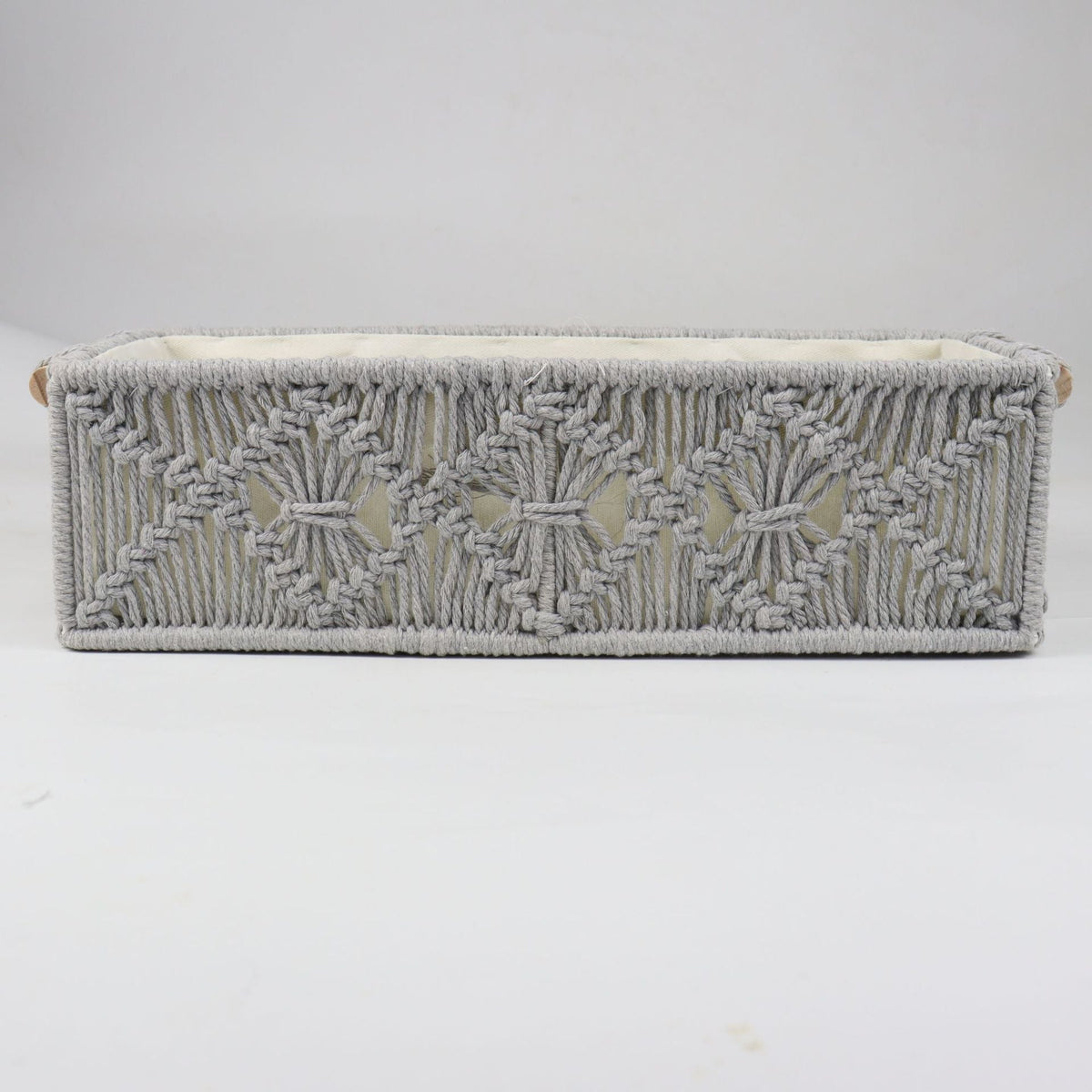 Storage Basket with Macrame Pattern | Kelmera