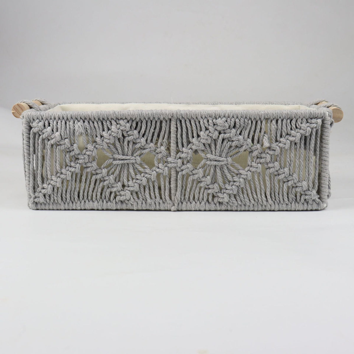 Storage Basket with Macrame Pattern | Kelmera