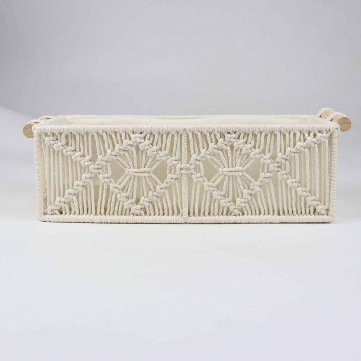 Storage Basket with Macrame Pattern | Kelmera