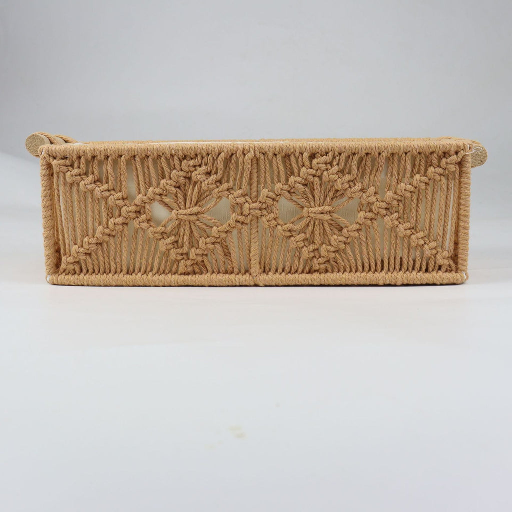 Storage Basket with Macrame Pattern | Kelmera