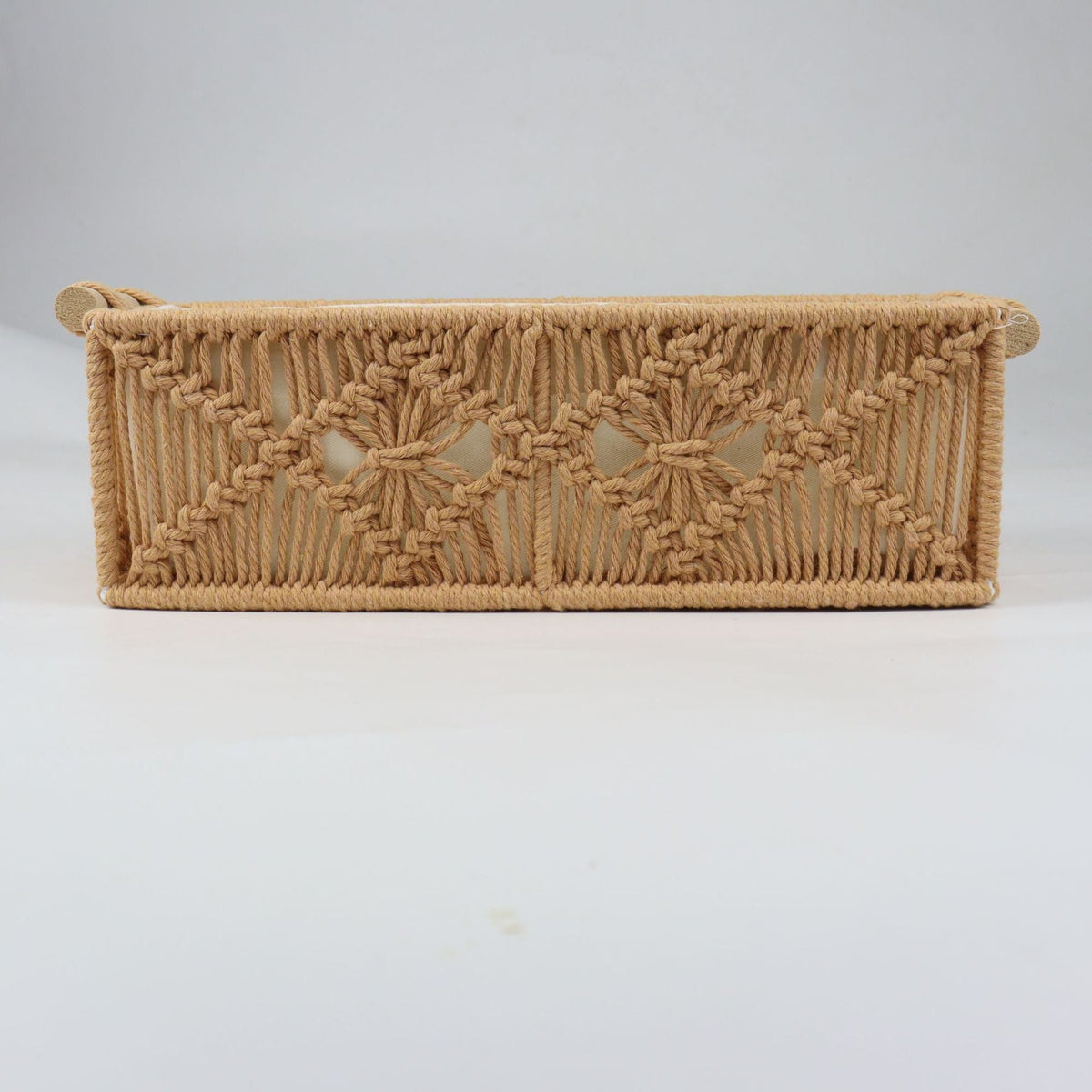 Storage Basket with Macrame Pattern | Kelmera