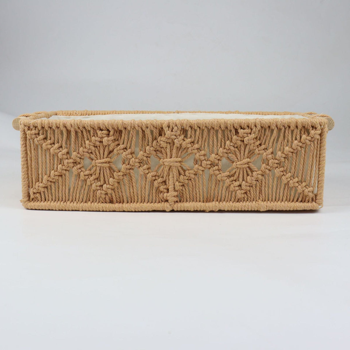Storage Basket with Macrame Pattern | Kelmera