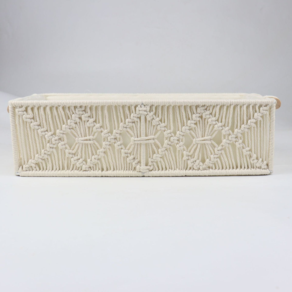 Storage Basket with Macrame Pattern | Kelmera