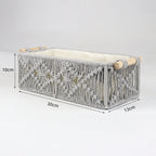 Storage Basket with Macrame Pattern | Kelmera