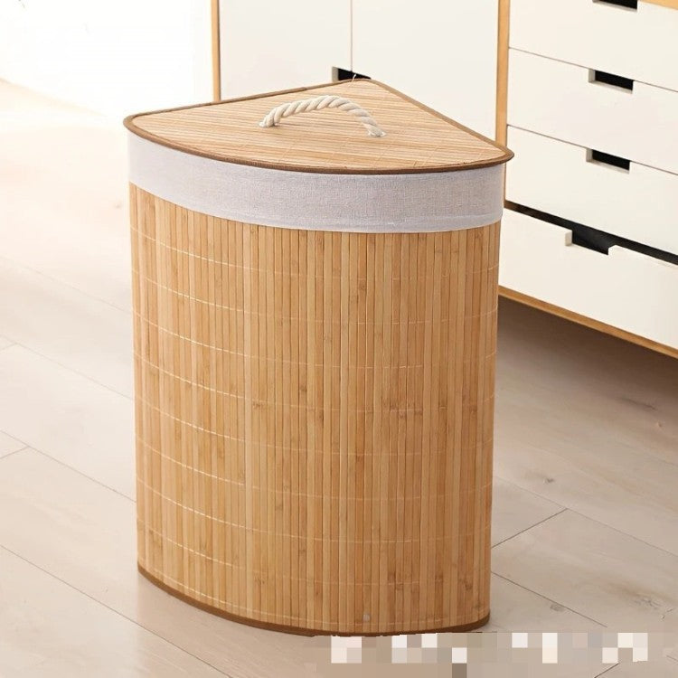 Storage Basket with Natural Bamboo Design | Kelmera