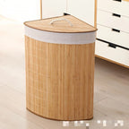 Storage Basket with Natural Bamboo Design | Kelmera