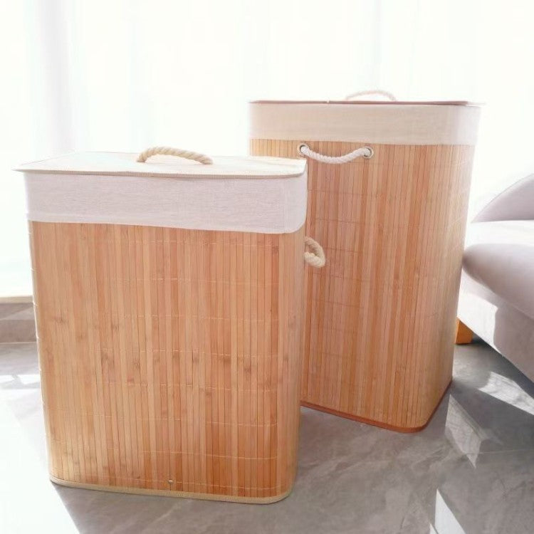 Storage Basket with Natural Bamboo Design | Kelmera