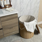 Storage Basket with Natural Bamboo Design | Kelmera