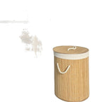 Storage Basket with Natural Bamboo Design | Kelmera