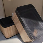 Storage Basket with Natural Bamboo Design | Kelmera