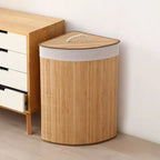 Storage Basket with Natural Bamboo Design | Kelmera