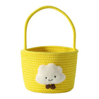Storage Basket with Playful Cloud Motif | Kelmera