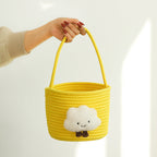 Storage Basket with Playful Cloud Motif | Kelmera