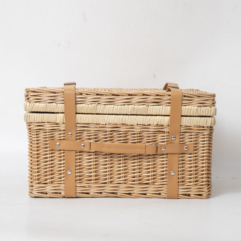 Storage Basket with Practical Lid Handwoven | Kelmera