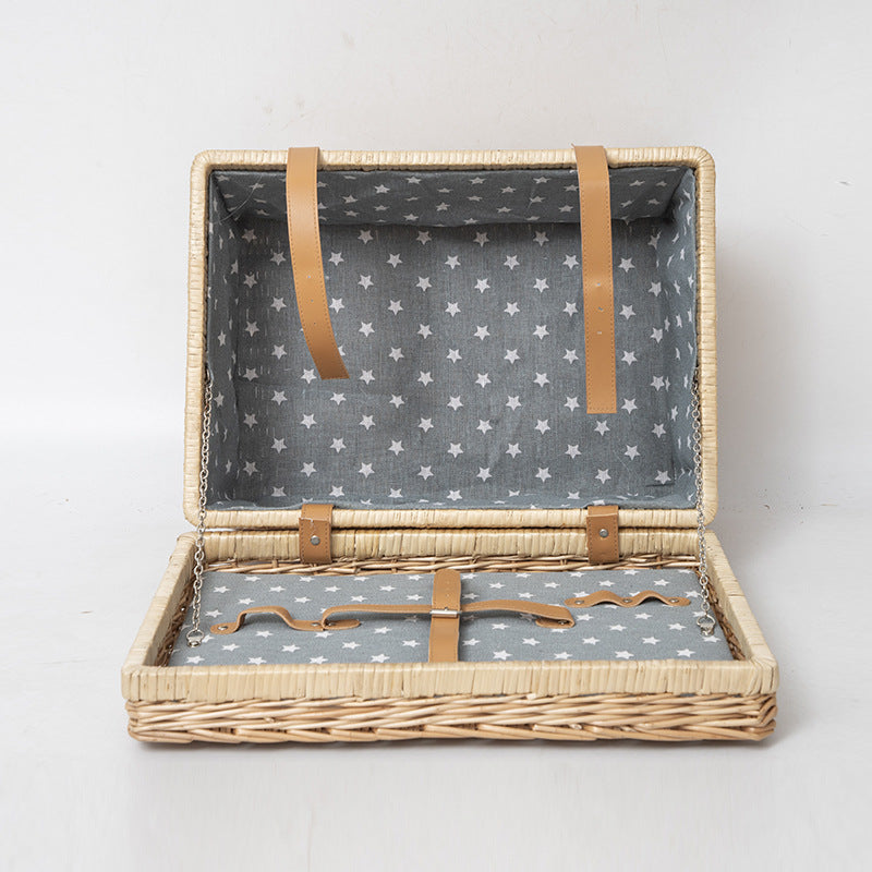 Storage Basket with Practical Lid Handwoven | Kelmera