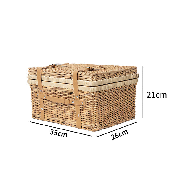 Storage Basket with Practical Lid Handwoven | Kelmera