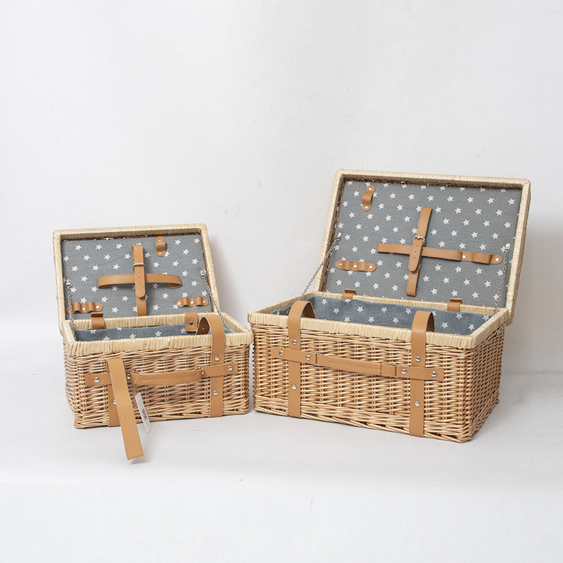 Storage Basket with Practical Lid Handwoven | Kelmera