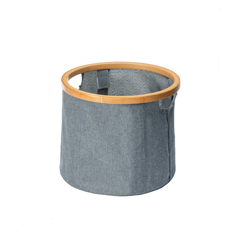 Storage Basket with Sturdy Bamboo Lid | Kelmera
