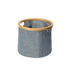 Storage Basket with Sturdy Bamboo Lid | Kelmera