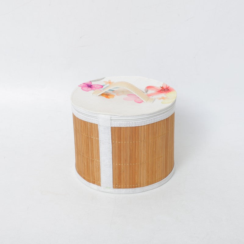 Storage Basket with Zipper and Floral Design | Kelmera