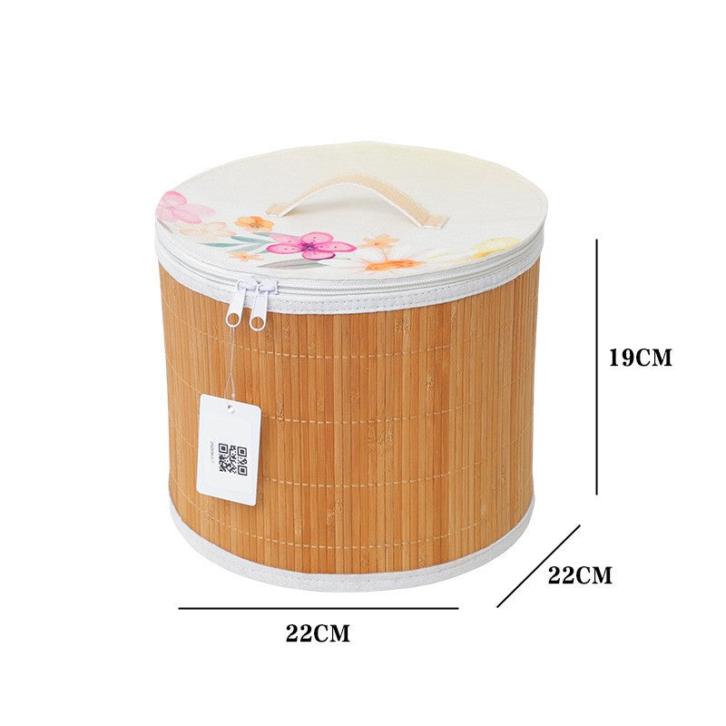 Storage Basket with Zipper and Floral Design | Kelmera