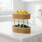 Storage Basket Woven Natural Fiber Cotton Textile | Kelmera