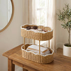 Storage Basket Woven Natural Fiber Cotton Textile | Kelmera