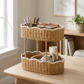 Storage Basket Woven Natural Fiber Cotton Textile | Kelmera