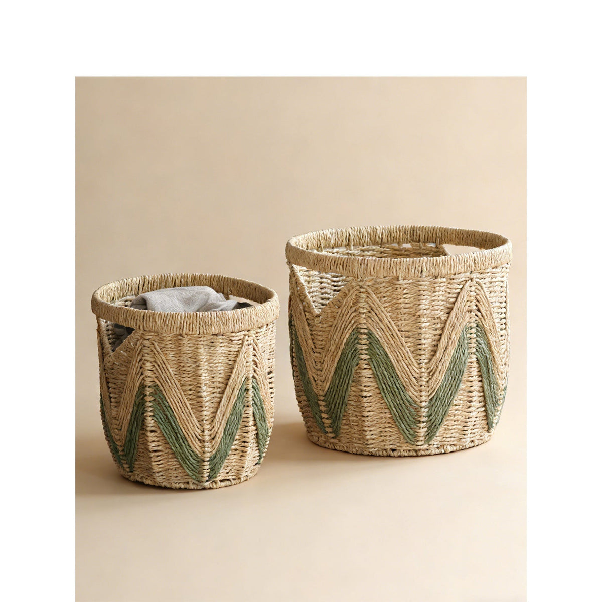 Storage Basket Woven Natural Fiber Handcrafted | Kelmera