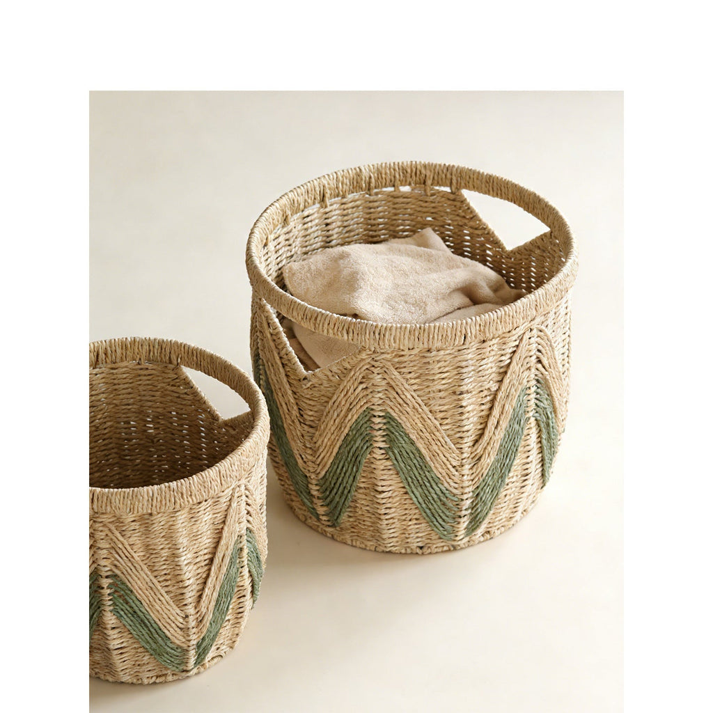 Storage Basket Woven Natural Fiber Handcrafted | Kelmera