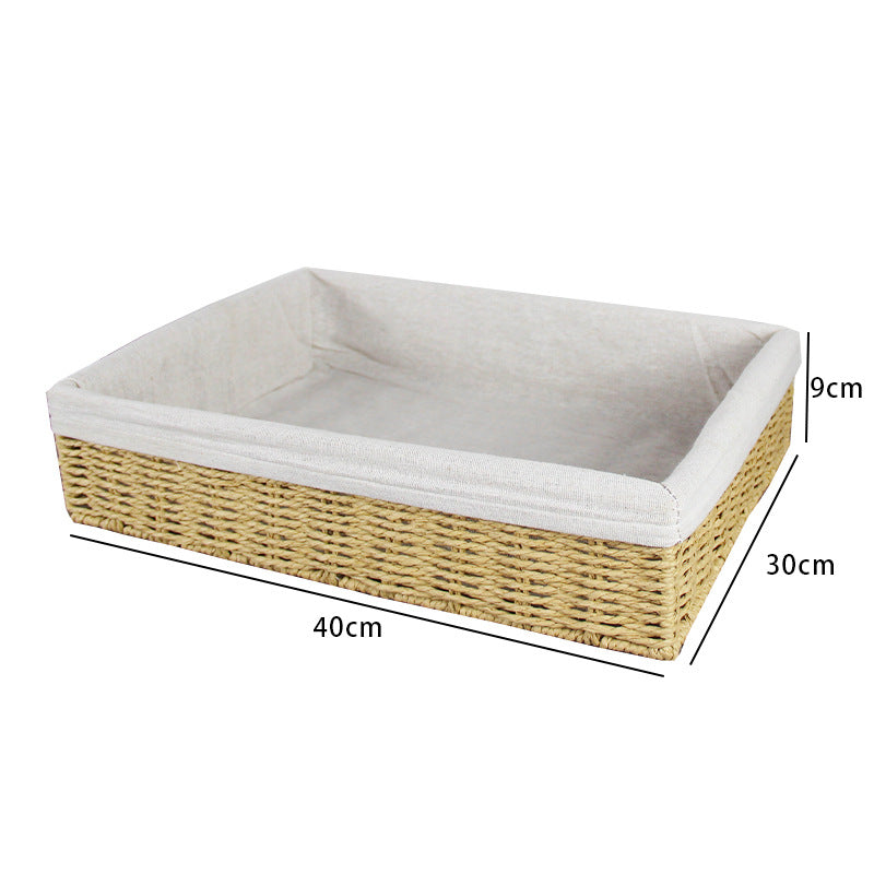 Storage Basket Woven Natural Fiber Soft Textile | Kelmera