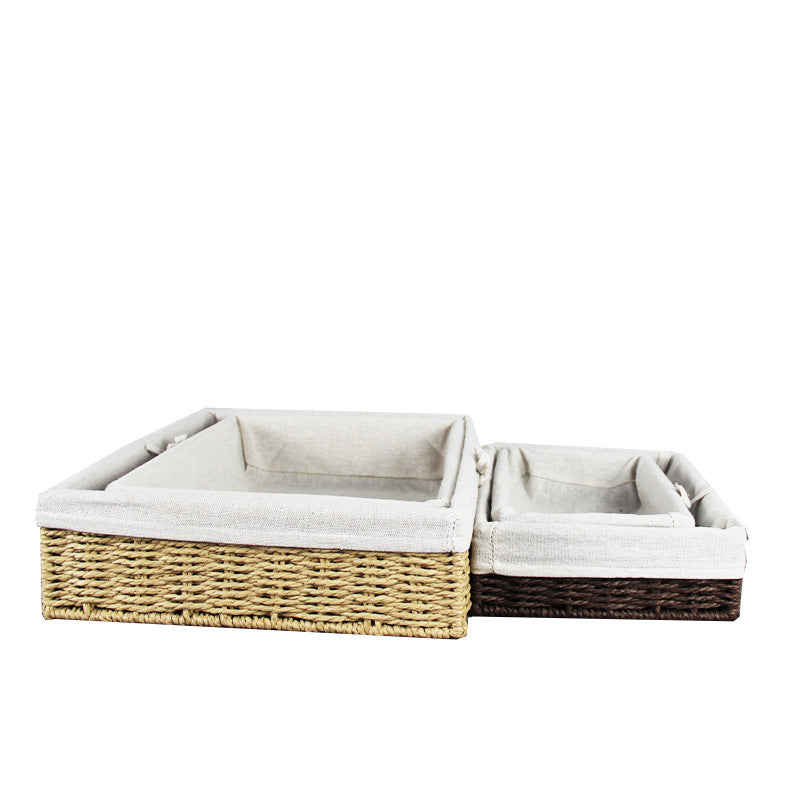 Storage Basket Woven Natural Fiber Soft Textile | Kelmera