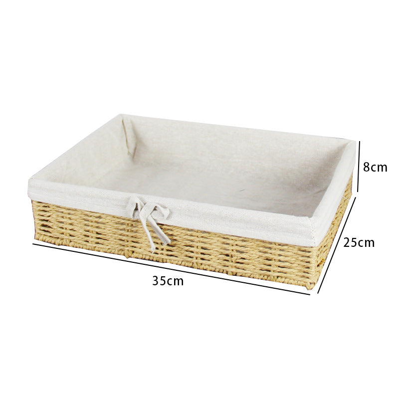 Storage Basket Woven Natural Fiber Soft Textile | Kelmera