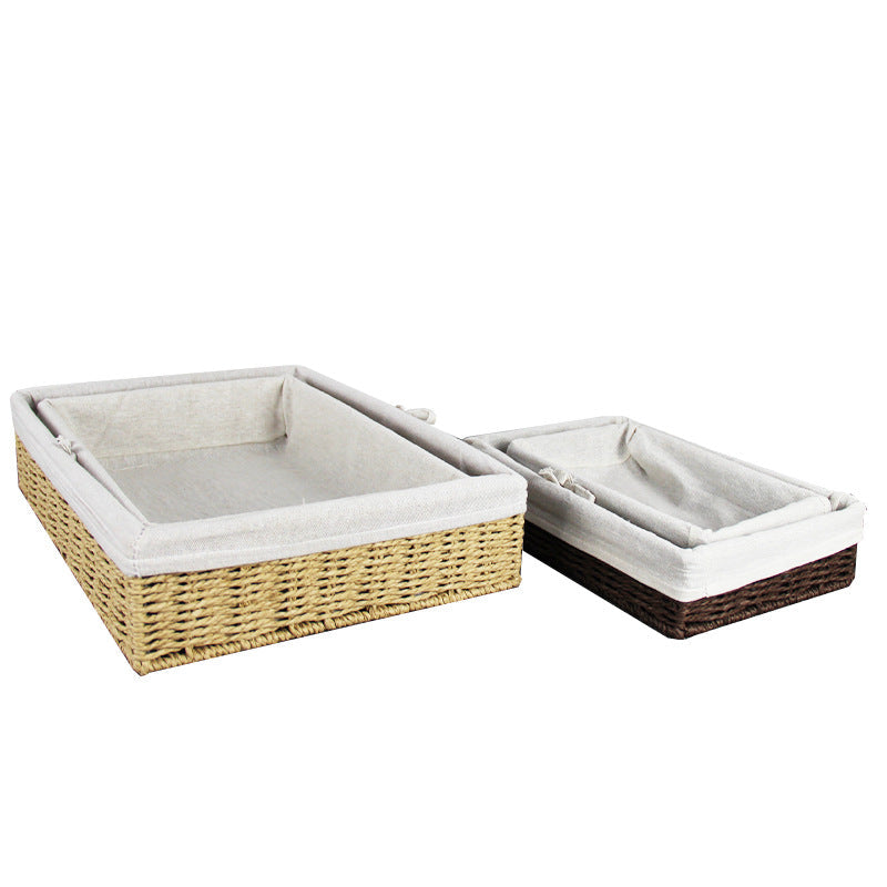 Storage Basket Woven Natural Fiber Soft Textile | Kelmera