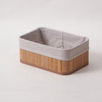 Storage Baskets with Decorative Fabric Insert | Kelmera