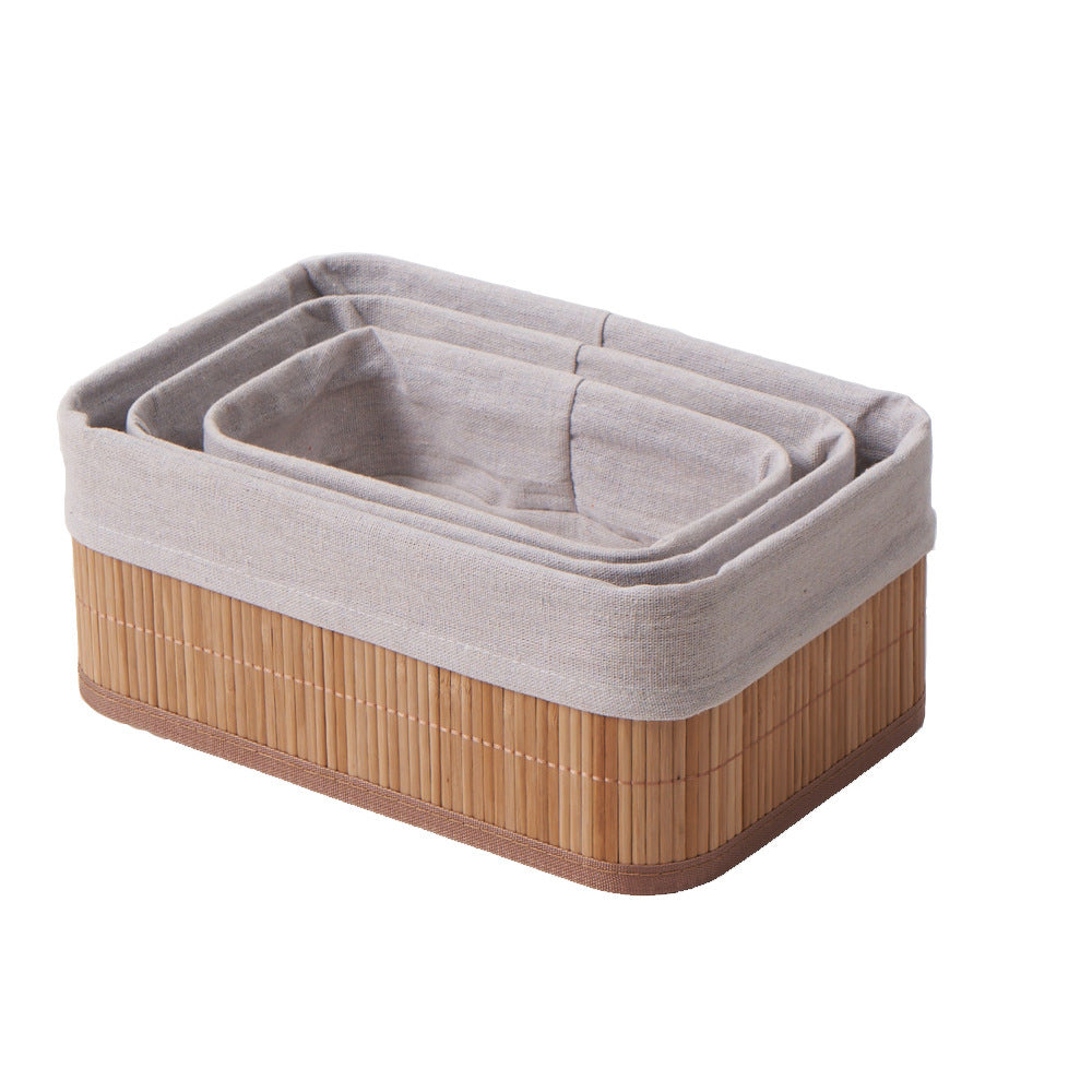 Storage Baskets with Decorative Fabric Insert | Kelmera