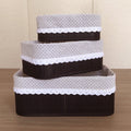 Storage Baskets with Decorative Fabric Insert | Kelmera