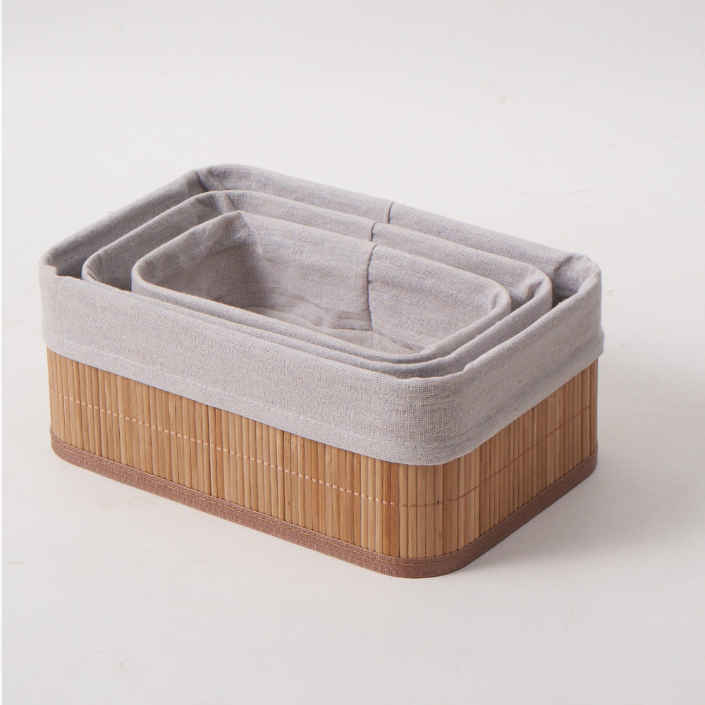 Storage Baskets with Decorative Fabric Insert | Kelmera